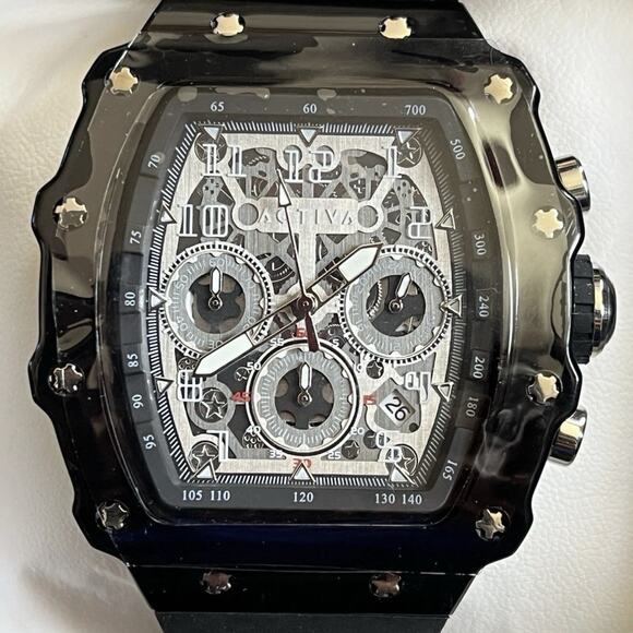 Activa X Invicta Men's Watch w/ Skeleton Dial - 44.3mm, Black (ACW2305-007) - Picture 7 of 7